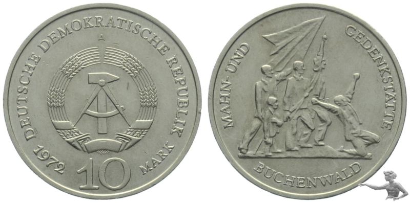 DDR 10 Mark Gedenkmünze 1972